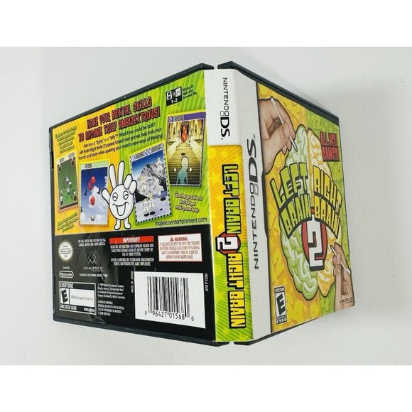 Left Brain Right Brain 2 Game Nintendo DS  w/ Case & Instruction Booklet Rated E - Picture 3 of 7